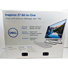 Load image into Gallery viewer, Dell Inspiron 27 7000 AIO Touch i7 GeForce MX330 16GB RAM 512GB SSD + 1TB HDD
