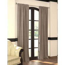 Load image into Gallery viewer, Designers Select Emerson Rod Pocket/Back Tab Window Curtain Panel 84&quot; Taupe
