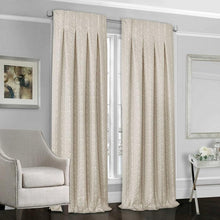 Load image into Gallery viewer, Designers Select Peyton Back Tab Window Curtain Panel 63&quot; Sand
