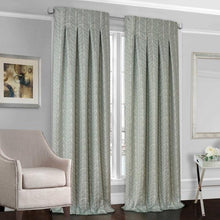 Load image into Gallery viewer, Designers Select Peyton Back Tab Window Curtain Panel 63&quot; Spa/Cream
