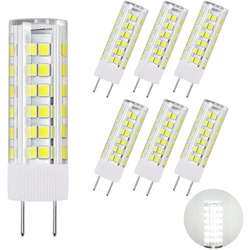 DiCUNO G8 6W LED Daylight White Dimmable Bulbs 6-Pack