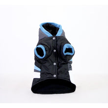 Load image into Gallery viewer, Dog Winter Coat - Black/Blue Small/Medium
