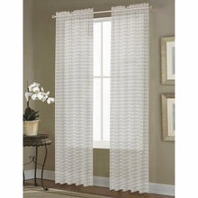 Load image into Gallery viewer, Dover Sheer One Rod Pocket Window Curtain Panel 84&quot; Natural
