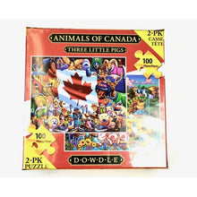 Load image into Gallery viewer, Dowdle Puzzle 2-PK Animals of Canada &amp; Three Little Pigs-Liquidation Store
