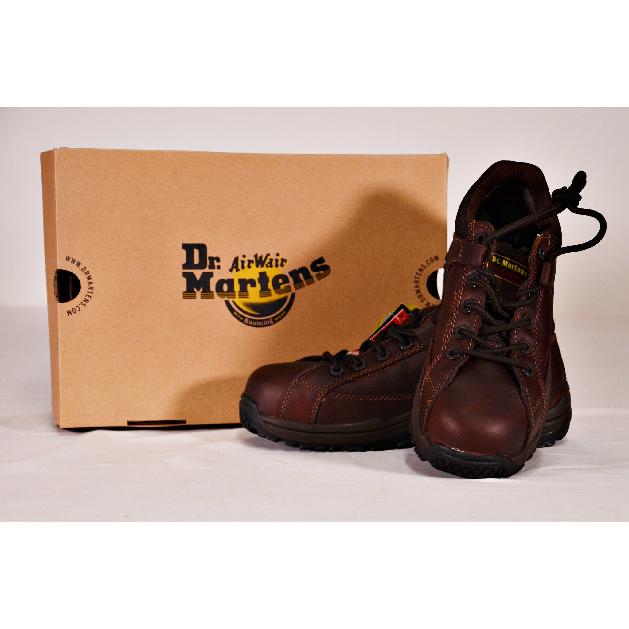 Dr. Martens 7A75 Industrial Work Shoes Brown 6M 7L