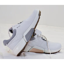 Load image into Gallery viewer, ECCO BIOM H4 Women&#39;s Waterproof Leather Golf Shoe 6-6.5 White/Silver Grey
