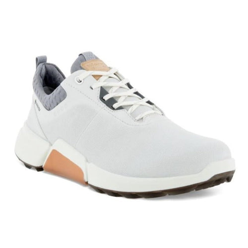 ECCO BIOM H4 Women's Waterproof Leather Golf Shoe 6-6.5 White/Silver Grey