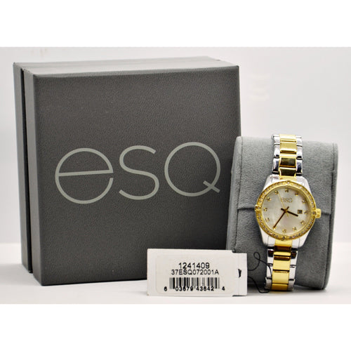 ESQ Ladies Watch Two-tone Mother of Pearl Dial