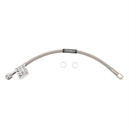 Edelbrock/Russell 657060 Endura 10mm Banjo to Straight -3AN Brake Hose Assembly 24