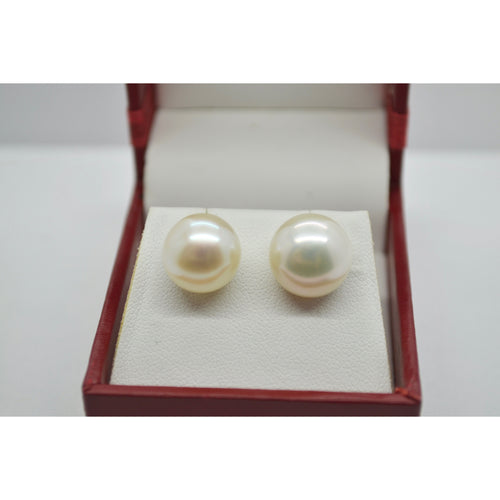 Effy 10mm Pearl & 14K Yellow Gold Stud Earrings