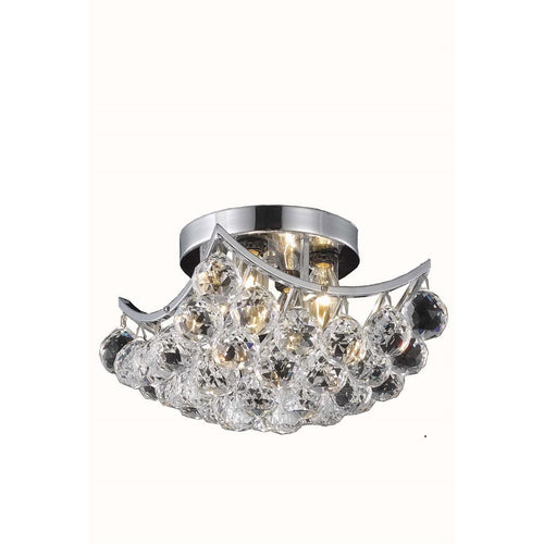 Elegant Lighting Corona Collection 4-Light Flush Mount