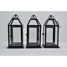 Load image into Gallery viewer, Elements Decorative Classic Metal Lantern 12&quot; Black 3-Pack
