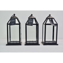 Load image into Gallery viewer, Elements Decorative Classic Metal Lantern 12&quot; Black 3-Pack
