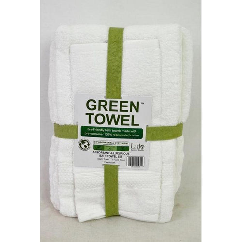 Enova Eco-green Absorbent and Luxury Bath Towel Set White