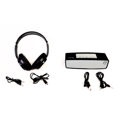 Escape Platinum Headset & Speaker Bluetooth with FM Radio Combo Kit