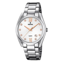 Load image into Gallery viewer, Festina Watch Stainless Steel Band and Face with Diamond Accents
