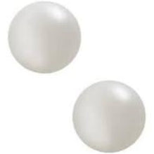 Load image into Gallery viewer, Fine Jewellery Pearl Button Stud Earrings 10K Yellow Gold 6mm
