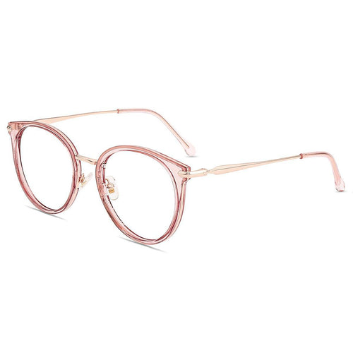Firmoo Blue Light Blocking Pink Clear Glasses