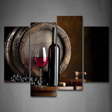 Load image into Gallery viewer, First Wall Art Wine &amp; Fruit with Glass &amp; Barrel Canvas Print
