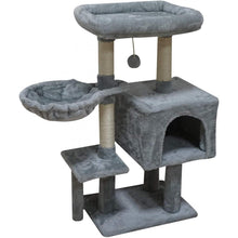 Load image into Gallery viewer, Fish &amp; Nap 35&#39;&#39; Grey Cat Tower
