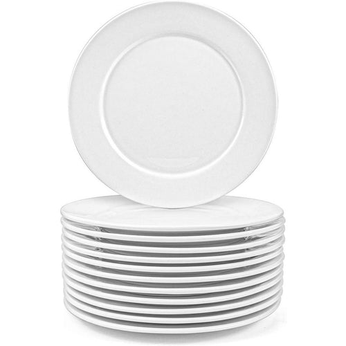 Foraineam White 8in 12 Piece Serving Plates