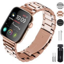 Load image into Gallery viewer, Fullmosa 40mm Stainless Steel Adjustable Watch Band For Apple Watch In Series 4 Gold
