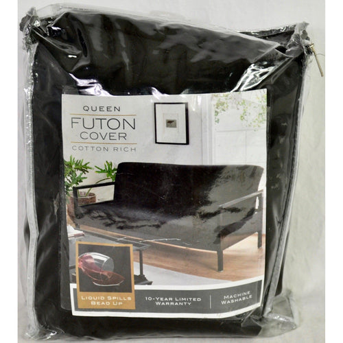 Futon Cover Queen - Black