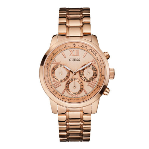 GUESS Ladies Sport Watch Rose Gold