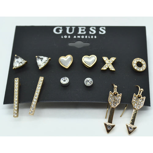 GUESS Los Angeles Gold Plated Earrings Set of 6