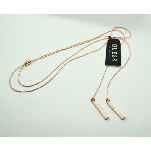 GUESS Los Angeles Rose Gold Long Necklace