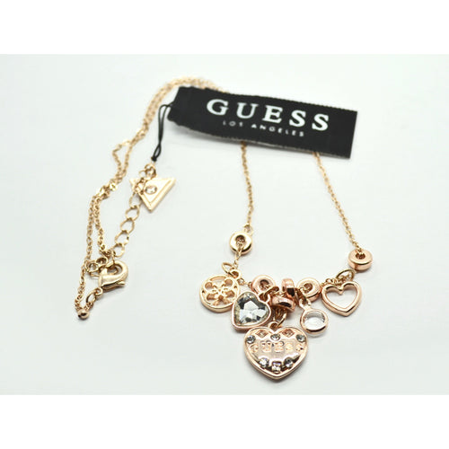 GUESS Los Angeles Rose Gold Necklace with Embellishments