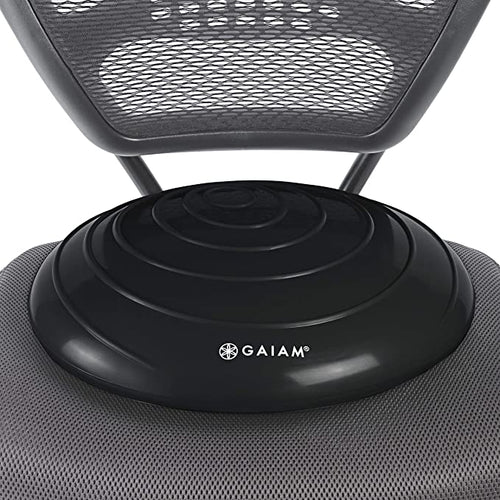 Gaiam Balance Disc Wobble Cushion With Hand Pump - Blk