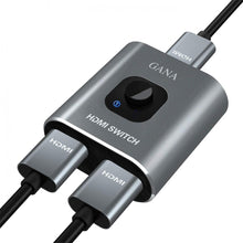 Load image into Gallery viewer, Gana Aluminum Bidirectional HDMI Switch
