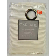 Load image into Gallery viewer, Garland Lined Grommet Top Room Darkening Curtain Panel 84&quot; Ivory

