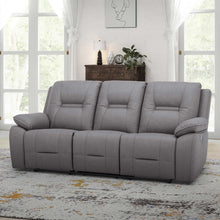Load image into Gallery viewer, Gilman Creek Modern Manual Reclining Fabric Sofa, Grey
