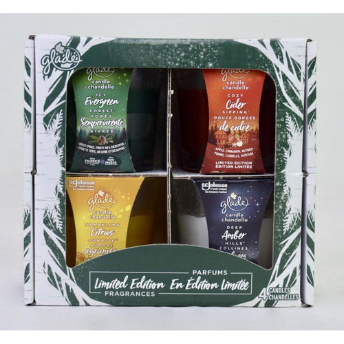 Glade 4 Pack Holiday Limited Edition Candles