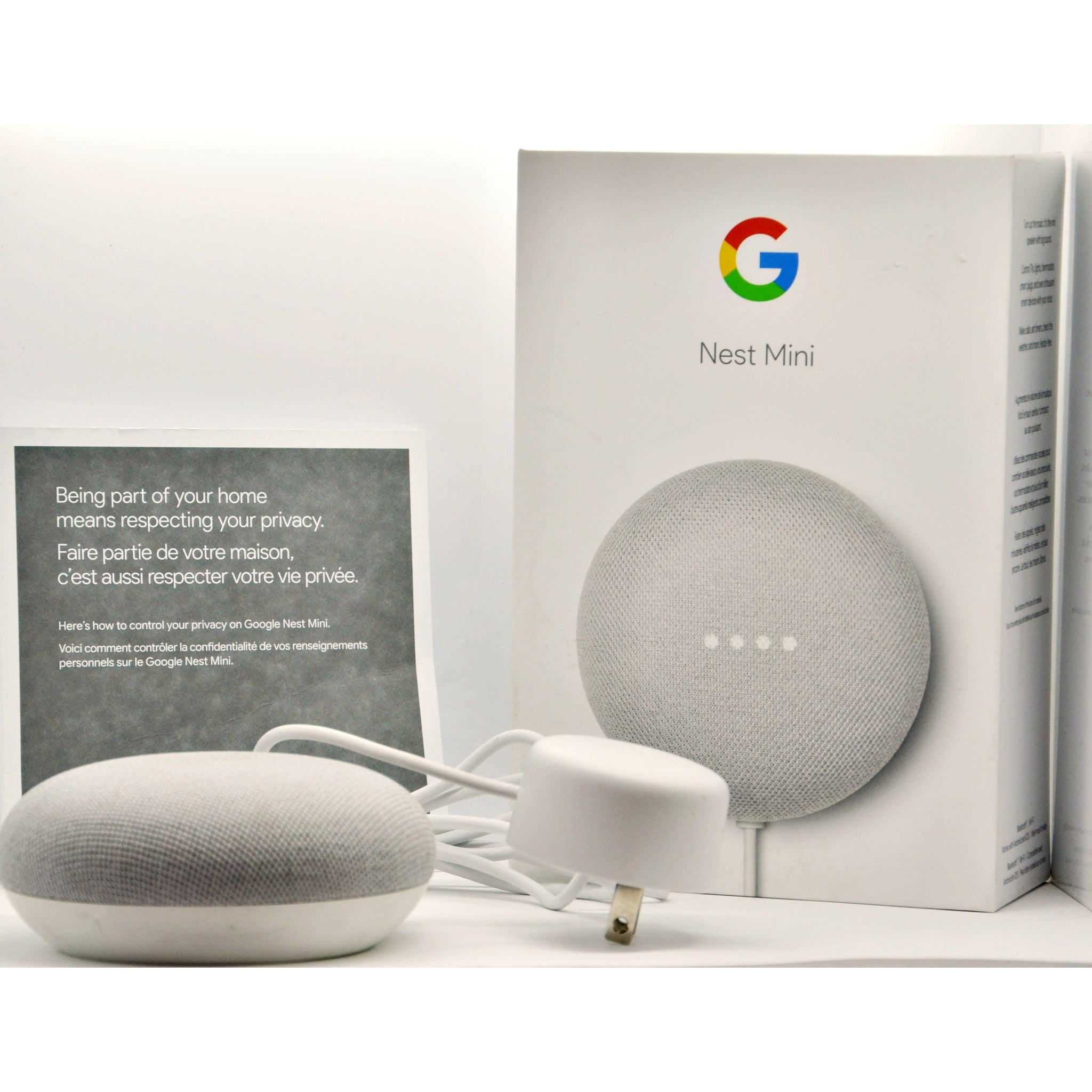 アンプ Google GOOGLE NEST MINI CHALK Google Nest Mini - 2nd Generation Smart Speaker with Home
