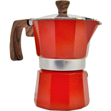 Load image into Gallery viewer, Grosche Milano Stovetop Expresso Maker Red 150ml (5 fl.oz.)

