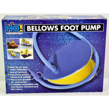 Load image into Gallery viewer, H2O! Recreation Inc. Bellows Foot Pump (Blue/Yellow)
