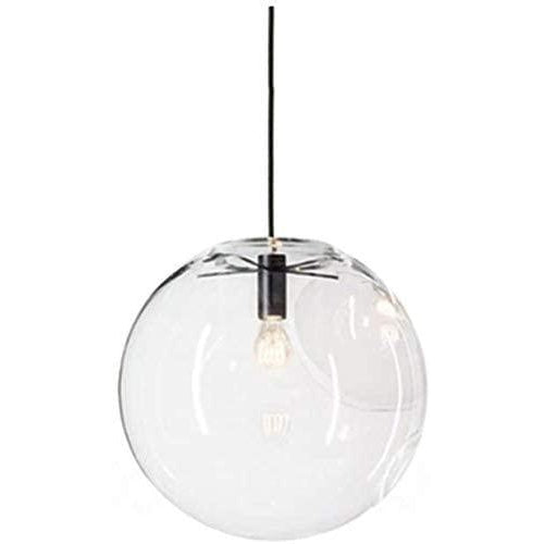 HJXD Global 5 Inch Spherical Classical Glass Pendant Light