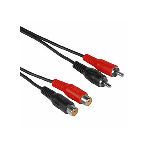 Hama Audio Cable 2 RCA Plugs, 2 RCA Sockets 43245