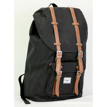 Load image into Gallery viewer, Herschel Black/ Tan Little America Backpack
