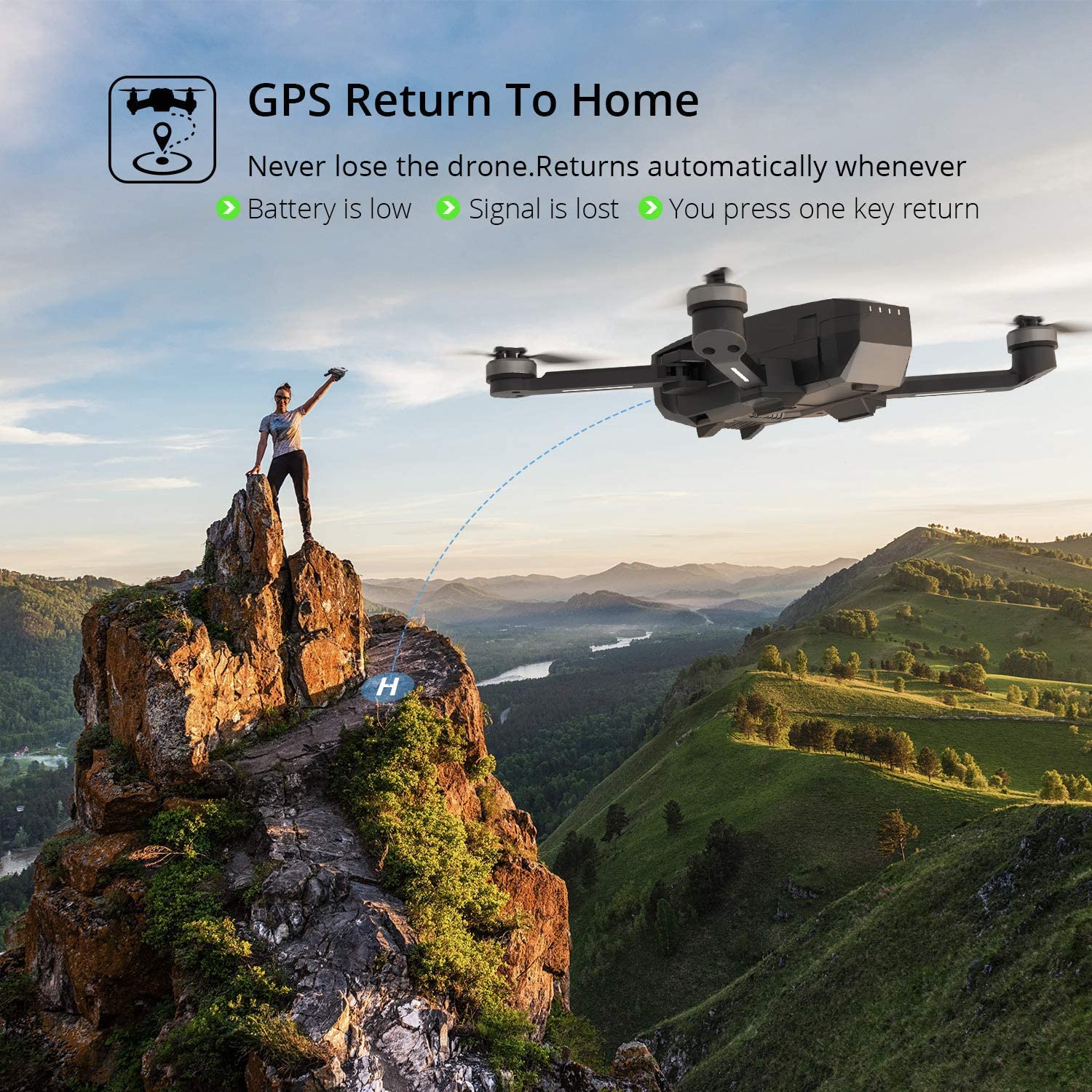 Holy Stone HS720 Foldable GPS Drone