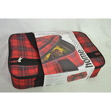 Load image into Gallery viewer, Home Essentials &amp; Beyond Insulated Casserole Carrier Red Checkered
