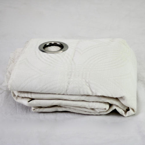 Home Outfitters Nicole Embroidered 84in Cream Voile Curtain Panel