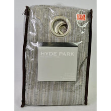 Load image into Gallery viewer, Hyde Park, 1 Grommet Top Window Curtain Panel - Silver
