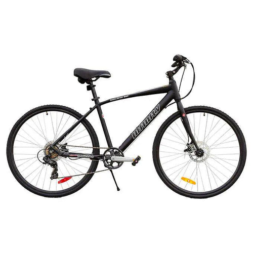 Infinity Boss 3 700C Hybrid Bicycle Matte Black Unisex