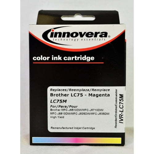 Innovera Remanufactured Brother LC75M High-Yield Ink, Magenta