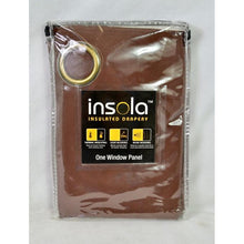 Load image into Gallery viewer, Insola Mandalay One Windows Curtain Panel 84&quot; Chocolate
