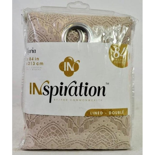 Inspiration Maria Lace Lined Grommet Panel 84